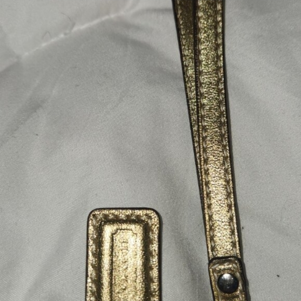 Coach Gold and Silver Clutch - Picture 2 of 9